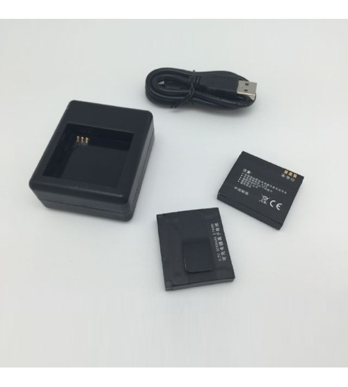 Charger With 2 Battery for Xiaomi Yi Action Cam